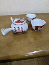 異人船九谷焼茶器セット 茶器セット 湯冷まし 時代物 茶器揃_画像2