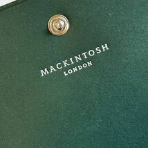 マッキントッシュロンドン MACKINTOSH LONDON スマホポーチ ショルダーバッグ 本革 レザー グリーン 未使用品_画像7