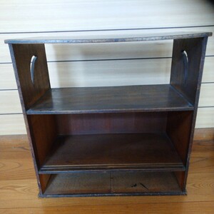  wooden shelves open rack retro Showa era furniture 