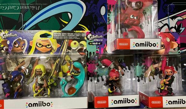 スプラトゥーン　amiibo amibo スプラトゥーン2& スプラトゥーン3セット/タコガール/タコボーイ/タコ/