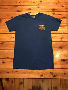 RONJON ロンジョン　Tシャツ プリントTシャツ　ブルー　Sサイズ サーフィン　アメリカ古着　USA古着