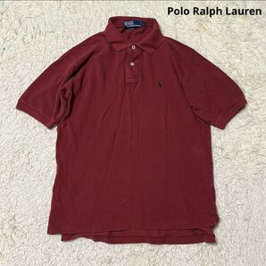 Polo Ralph Lauren ポロラルフローレン ポロシャツ 半袖 ポニー 刺繍 綿 コットン 茶系 L 大きいサイズ