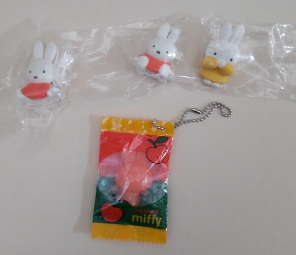 はさむんですmiffy＆ぷにぷにjelly キーチェーン　ガチャガチャ　ミッフィー