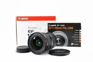 【外観美品】 Canon ZOOM LENS EF 17-40mm 1:4 L USM ULTRASONIC 元箱付き 動作未確認 キャノン