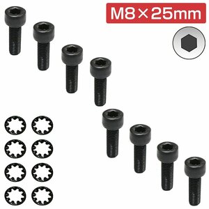 【新品即納】レカロ シート 固定用 高強度 ボルト M8×25 8本set ボルト/内歯ワッシャー AM19 SR6 SR7 SR11 RCS C/D/SR/AM シリーズ