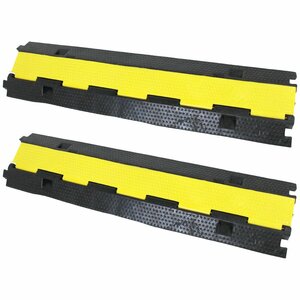 [ new goods immediate payment ] cable protector 1m× 2 ps 1 set 2 row connection type wiring protection yellow jacket wiring cover cable guard outdoors indoor 