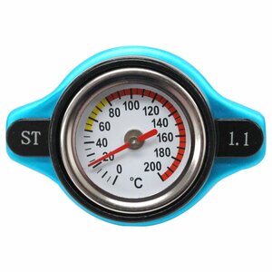 水温計付き ラジエーターキャップ 1.1k タイプA [ブルー/青色] エスクード/ESCUDO TX92W 2000/12-2005/05 エンジン型式/H27A