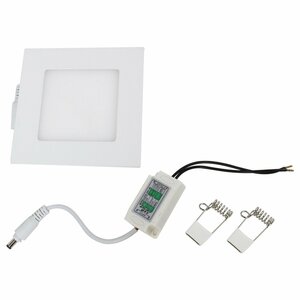 【新品即納】超薄型 LED パネル 4ｗ 12V/24V 6500K ルームランプ 照明 LED照明 薄型照明 天井 パネル照明 キャンピングカー 船 電気