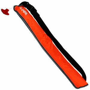 [ new goods immediate payment ] original color great number! life jacket automatic expansion type small of the back volume small of the back belt type orange / orange color * man and woman use free size 