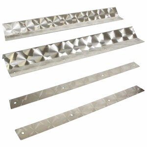 [ new goods immediate payment ] made of stainless steel SUS304 adoption mud guard stay 490mm 49cmu Logo pattern 4 ton 4t large mud guard mat stain installation fixation metal fittings 