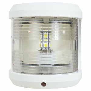 【新品即納】LED 航海灯 前部灯 マスト灯 白灯 225度 12V ボディーカラー/ホワイト 白 バックランプ 船 信号 ライト 照明 電球 (24V対応）