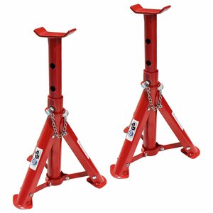 [ new goods immediate payment ] horse jack stand folding type 2t 2 ton 2 piece set rigid rack jack stand 2 legs set Rige  truck tire exchange 