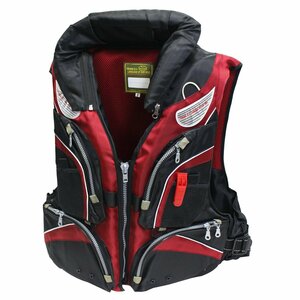 [ new goods immediate payment ] floating the best red life jacket fishing the best type coming off power removal and re-installation possibility life jacket fishing vest with pocket 