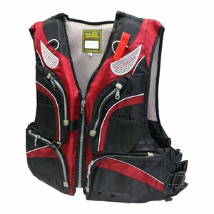 [ new goods immediate payment ] floating the best red life jacket fishing the best type coming off power removal and re-installation possibility life jacket fishing vest with pocket 