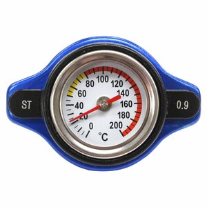 水温計付き ラジエーターキャップ 0.9k タイプA [青色] ロードスター/ROADSTER NCEC 2005/08-2015/04 エンジン型式/LF-VE