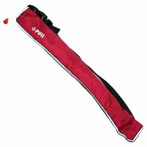 [ new goods immediate payment ] original color great number! life jacket manual expansion type small of the back volume small of the back belt waste to stationary type red / red * man and woman use! free size 