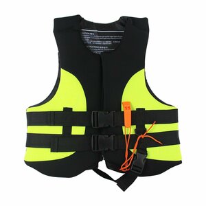 [ new goods immediate payment ] floating the best pipe attaching life jacket L size : dress length 48cmx width of a garment 46cmx thickness 6cm corresponding weight :55kg~65kg green life jacket 