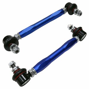 【新品即納】MR2 SW20 フロント ブルー/青 調整式 スタビライザーリンク 左右セット