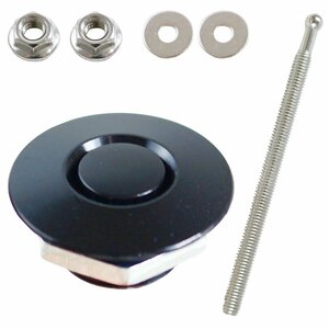 [ new goods immediate payment ][32mm×100mm] all-purpose push type bonnet pin black black bon pin fixation quick release fastener aero bumper 