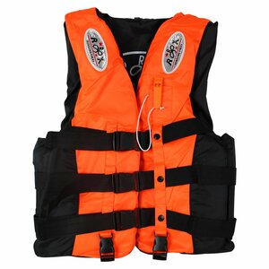 [ new goods immediate payment ] the best type life jacket adult ( man and woman use ) XXL size corresponding size : height 180cm-190cm / weight 80-90kg fluorescence orange 