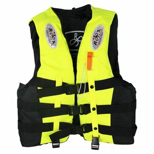[ new goods immediate payment ] the best life jacket for adult ( man and woman use ) XL size corresponding : height 170cm-180cm / weight 70-80kg color : yellow / neon yellow 