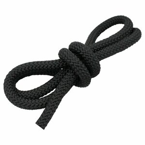 [ new goods immediate payment ]1m ~ selling by the piece 16 strike 8mm mooring rope fender rope double Blade black / black marine rope boat mooring rope 8 millimeter 
