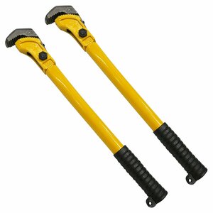 [ new goods immediate payment ] [2 pcs set ] rebar wrench Speed wrench 45cm gas water service tube pipe screw screw rebar screw wrench tube wrench pipe wrench 