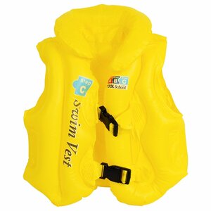 [ новый товар немедленная уплата ] ребенок Kids детский 3-4 лет плавание лучший S размер плавающий лучший отходит колесо водные развлечения бассейн спасательный жилет желтый цвет желтый 