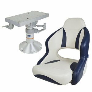 [ new goods immediate payment ] high back seat boat pete start ru attaching complete set marine seat white black ship twin color cruising seat boat chair 