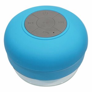  waterproof Bluetooth correspondence wireless speaker USB charge blue / blue wireless smartphone light weight small size speaker Mike built-in sea pool 