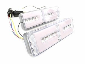 【新品即納】カプラーON！ フル LED テールランプ ジムニー JA11 JA12 JA22 クリアレンズ 社外 テールライト バックランプ ウインカー