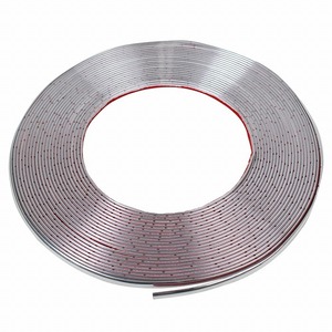 [ width 6mm length 15m] plating lmolding both sides tape attaching plating silver molding protector door molding scratch prevention protection 5m 10m