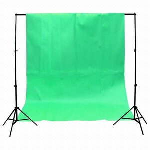 [ new goods immediate payment ] compound green background cloth attaching photographing for stand set green flexible height 80~218cm width 200cm storage case attaching Studio commodity whole body animation 