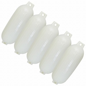 [5 piece set] boat fender 680×240mm float air fender marine boat boat yacht boat mooring comming off fishing mooring bi comming off white 