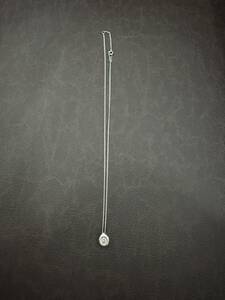 Pt850 platinum diamond necklace D0.20 3.6g 40cm