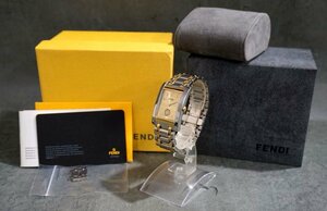 1円～ 【メンズ腕時計】フェンディ FENDI OROLOGI スモールセコンド クオーツ 箱 ケース ギャラカード その他付 　