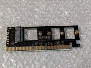 PCIe PCIExpress x4 M.2(NGFF)NVMe SSD conversion adapter 1 sheets bracket none type unused Gen3 Gen4 correspondence several stock equipped 