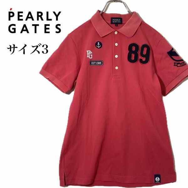 PEARLY GATES パーリーゲイツ 半袖 ポロシャツ サイズ4 ゴルフ