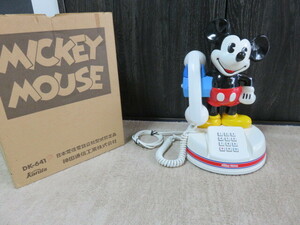 ★ミッキーマウス 電話機 神田通信工業 kanda DK-641P レトロ プッシュ式電話機 ★