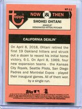 2018 Topps Heritage High Number Now & ThenNT-11 Shohei Ohtani 大谷翔平 インサートカード RC_画像2