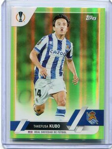 2022-23 Topps UEFA Club Competitions Neon Green Foil 112 Takefusa Kubo 久保建英 199枚限定