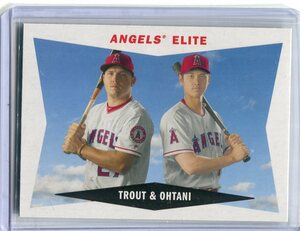 2020 Topps Archives 1960 Combo Cards 60CC-TO Mike Trout Shohei Ohtani インサート 大谷翔平 トラウト