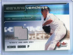 2002 Fleer Genuine Genuine Leaders Game-Worn Jerseys Hideo Nomo 野茂英雄 ジャージ カード