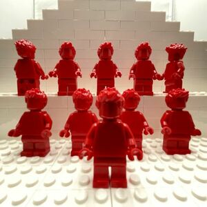B15　レゴミニフィグ　40516　Everyone Is Awesome　Red 　赤　10個セット　新品未使用　LEGO社純正品