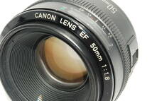 【★極上美品☆ レンズフィルター付★】キヤノン Canon LENS EF 50mm F1.8 I型 初代★希少52mm用伸縮性フード付属★y1214_画像9