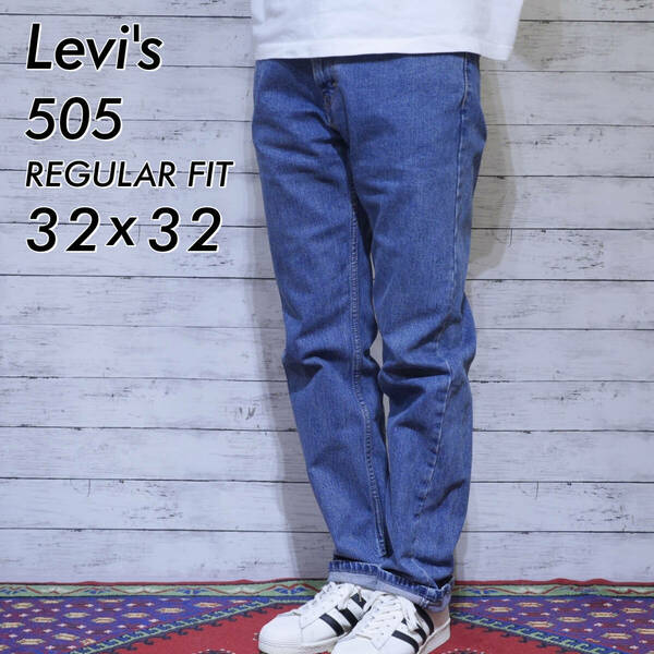 美品 リーバイス Levi's 505 W32 L32 REGULAR FIT レギュラーフィット デニムパンツ ジーンズ ボトムス メンズ 20202661