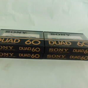 売切り格安 未使用新品 SONY DUAD６０ カセットテープ ４本セット 税込みの画像4