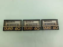 売切り　未開封新品　SONY　DUD60　カセットテープ　3本セット_画像1