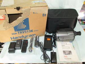  rare * used operation verification goods *SONY Sony Video8 8 millimeter video camera CCD-TRV513 present condition goods 