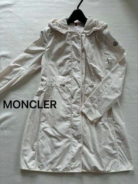 【超美品】 MONCLER ANTHEMIS モンクレール アンテミス コート ジャケット 春 クリーム ホワイト　白　春